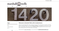 Desktop Screenshot of marshallwellslofts.com